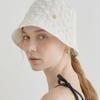 Halden Square Embo Bucket Hat (C019_ivory)