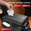 Pana Leather Center Console Cover Tissue Box Arm Rest Protector Armrest Protective Pad  Console Box