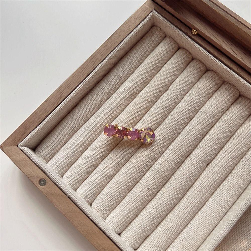Small Barrettes Rhinestone Hairpin Female Hair Accessories Beads Hair Clip Korean Style Headwear