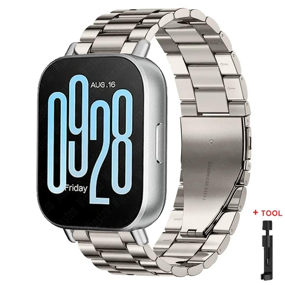 НОВЫЙ 22мм браслет для Redmi Watch 5 Active/Lite Металлический ремешок для Xiaomi Redmi Watch 3 Active/Lite Наручный ремешок Ремешок из нержавеющей стали