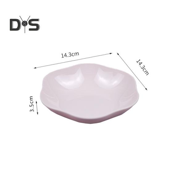 Fruit Plate Reusable Wear-resistant Plastic Anti-skid Snack Dish Bowl