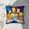 Cartoon SSimpsons Pillow Case Square DoubleSided Printing Sofa Cushion Cover Pillowcase Bedroom Bedside