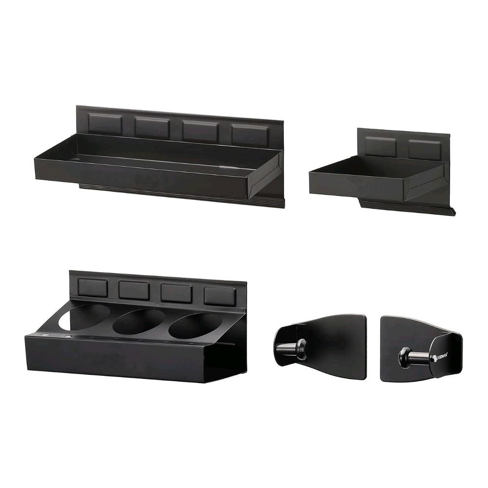 Органайзер для гаража Цвет как показано Магнитный лоток для инструментов Держатель для бумажных полотенец в комплекте Противоцарапающаяся поддержка Конструкция с поворотной точкой