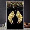 Роскошный современный настенный декор, золотые крылья, холст, картина, настенные художественные постеры, принты, настенные панно для гостиной, дома, стены Cuadros