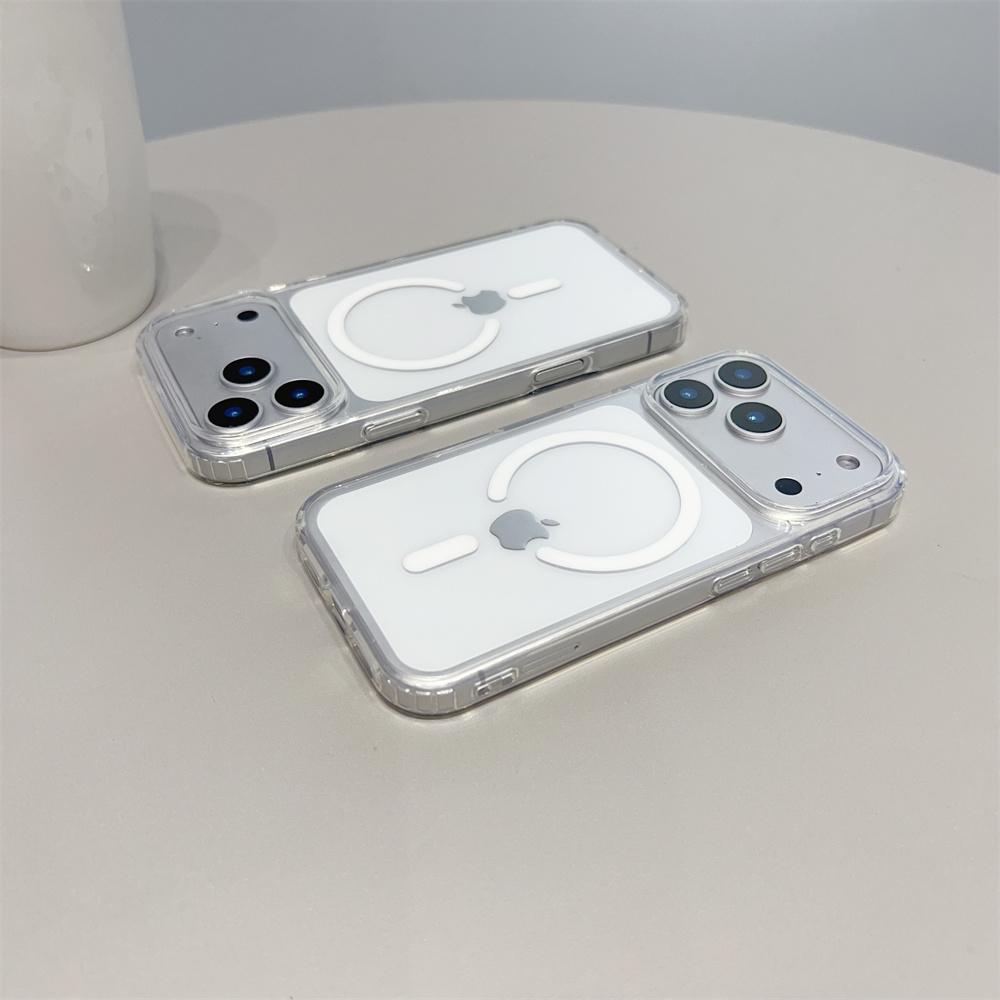 Прозрачный чехол от пожелтения с MagSafe для iPhone 17 Pro Max 17 Air 16 15 14 11 Сильное магнитное притяжение Прозрачная крышка