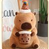 Adorable Capybara Plush Toy With Cartoon Flower Design For Cozy Home Decor