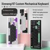 Беспроводная RGB механическая игровая клавиатура Xinmeng M87 с Bluetooth, настраиваемая, с горячей заменой свитчей, проводной/беспроводной режимы