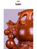 Большой ornament Фу Лу из красного дерева в форме груши - Украшение для гостиной и ручной работы подарок