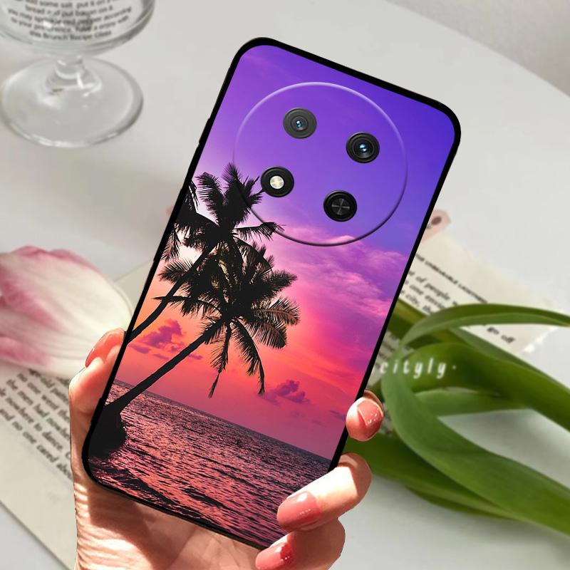 Модный роскошный чехол для Honor Magic7 Lite Capa X9c 5G Мягкий силиконовый ТПУ чехол для телефона для Honor X60 Pro Защитный бампер Fundas