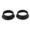2pcs Scope Eyepiece Eyecup Foldable Soft Rubber Eyepiece Cover for 28 To 32mm Microscope Monocular