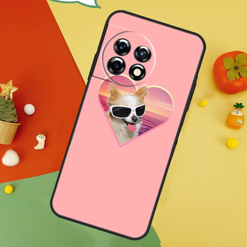 Chihuahua Face Floral Dog Case For OnePlus Nord 5 CE 2 3 4 Lite N20 N30 OnePlus 15 13 12 11 10 10T 12R 13T 13R Cover