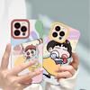 Crayon Shinchan Painted Transparent Cartoon Case for Apple 11/Pro/ProMax and iPhone XS/15 Pro