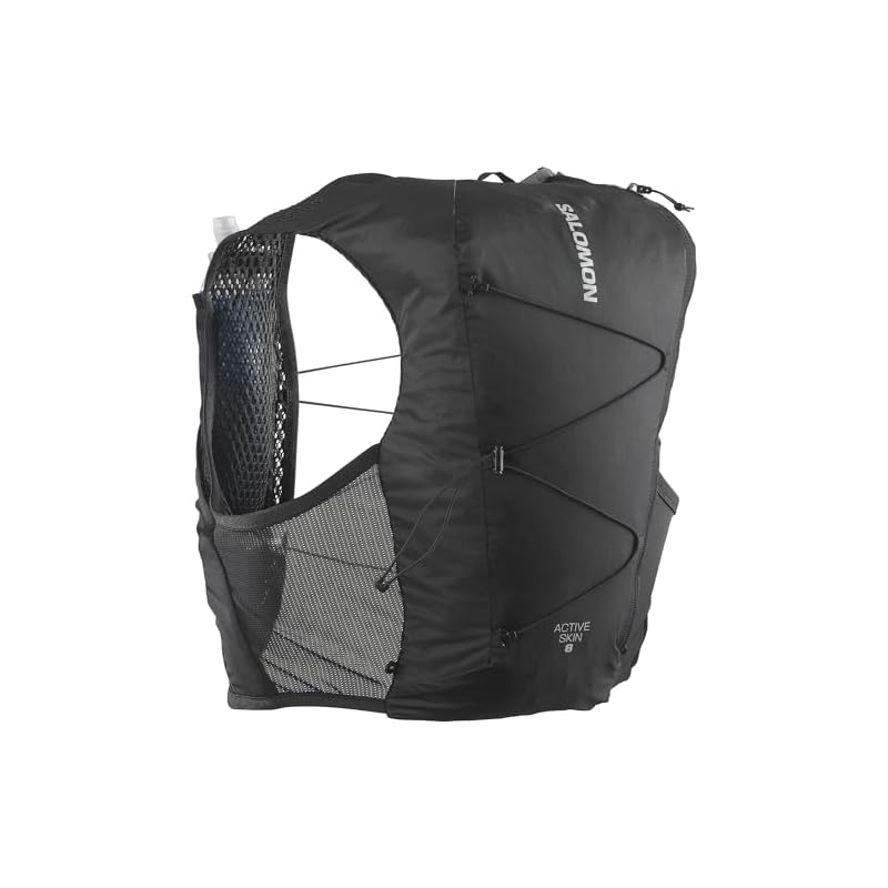 SALOMON ACTIVE SKIN 8 SET Гидратационный жилет-рюкзак (Черный/Металл, Размер S)