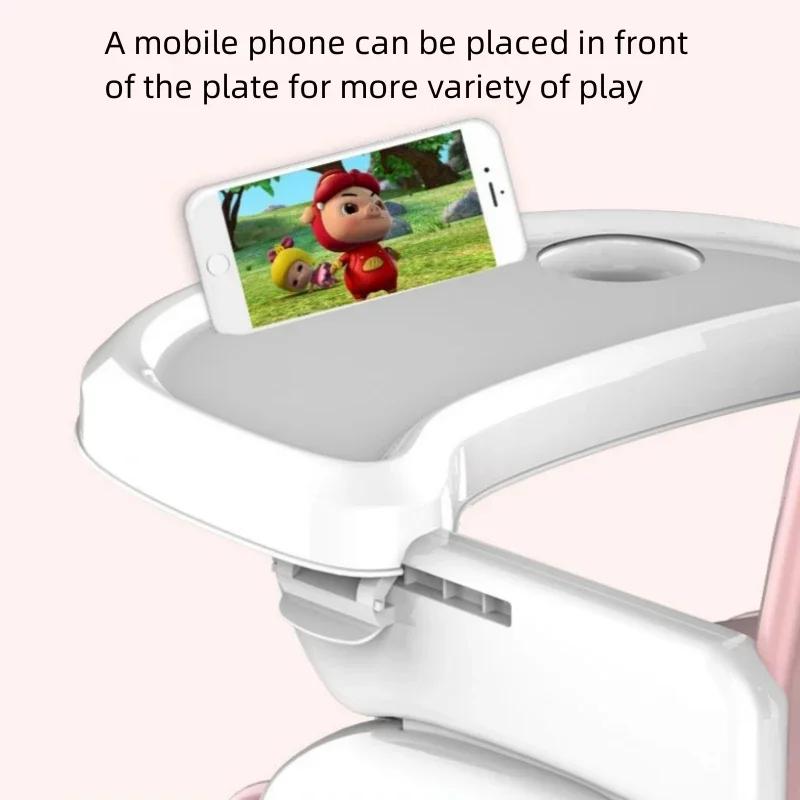 Детский обеденный стул, домашний многофункциональный регулируемый детский обеденный стол, многофункциональный складной стул, переносной табурет BB