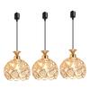 JLOWCO 3-Light Pendant Light, Gold, Dining Lighting, Stylish Crystal Glass Pendant Light, Modern Kitchen, Bar Counter, Cafe-Style Ceiling Lighting,