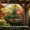 Decorative Hanging Bird Feeder Outdoor with Canopy Sturdy Ornament