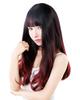 TefuRe Wig Long Straight Wig C-8200N-BLK-C-RED