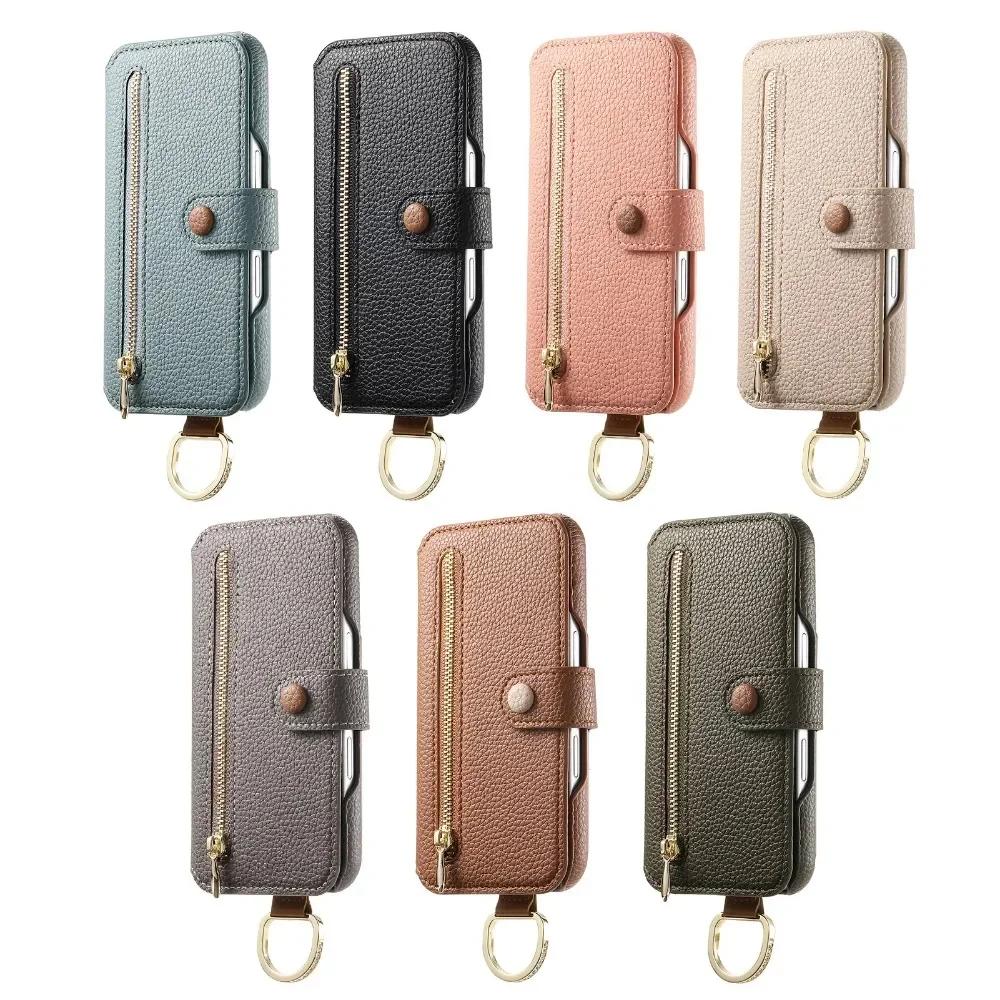 Card Slot Holder Wallet Phone Case with Wrist Strap Ring For iPhone 16 SE 15 14 Plus 13 12 11 Pro Max XS XR SE 2022 2022 7 8