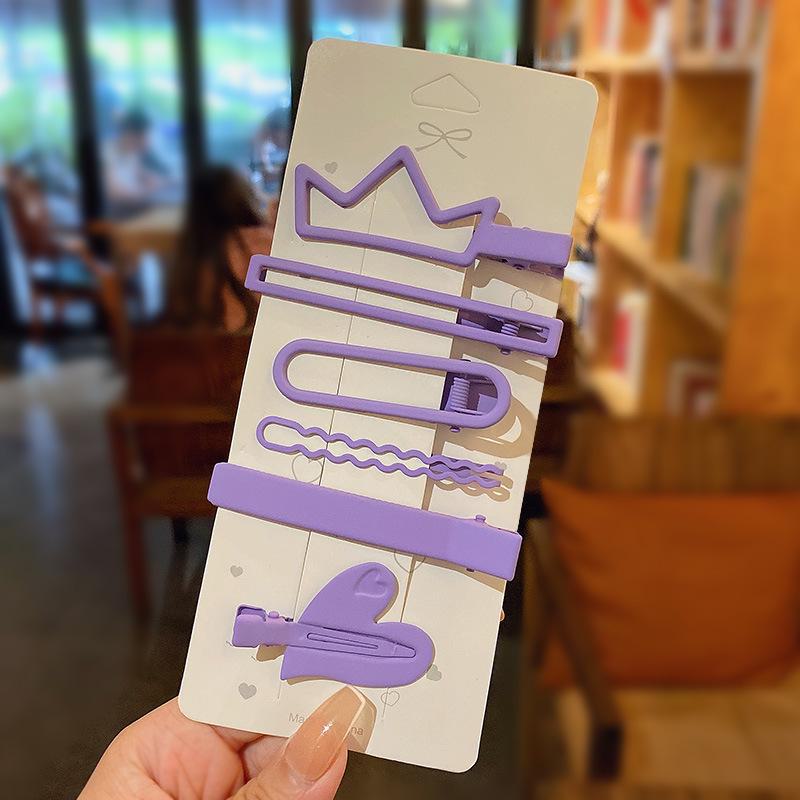 Korean Style Pearl & Rhinestone Hairpins: BB Clip & Duckbill Set for Women