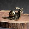 Tea Pet Living Room Collection Copper Craft Animal Toy Desk Ornament Table Pets Snail Figurines