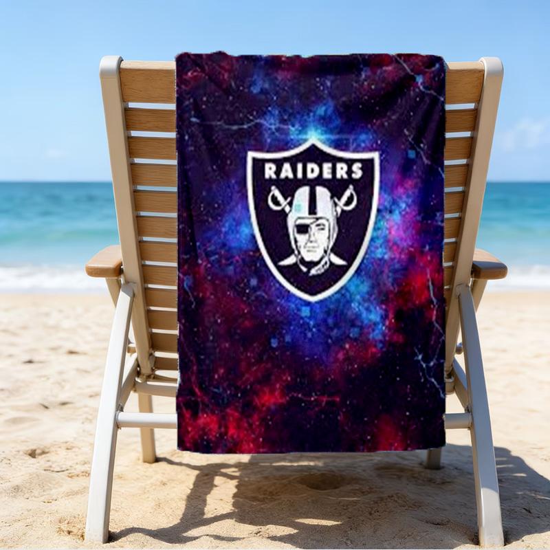 Пляжное полотенце с принтом «Наследие футбольной команды Raiders», супермягкая микрофибра, идеальный подарок на день рождения, для бассейна, пляжа, путешествий, для семьи и друзей