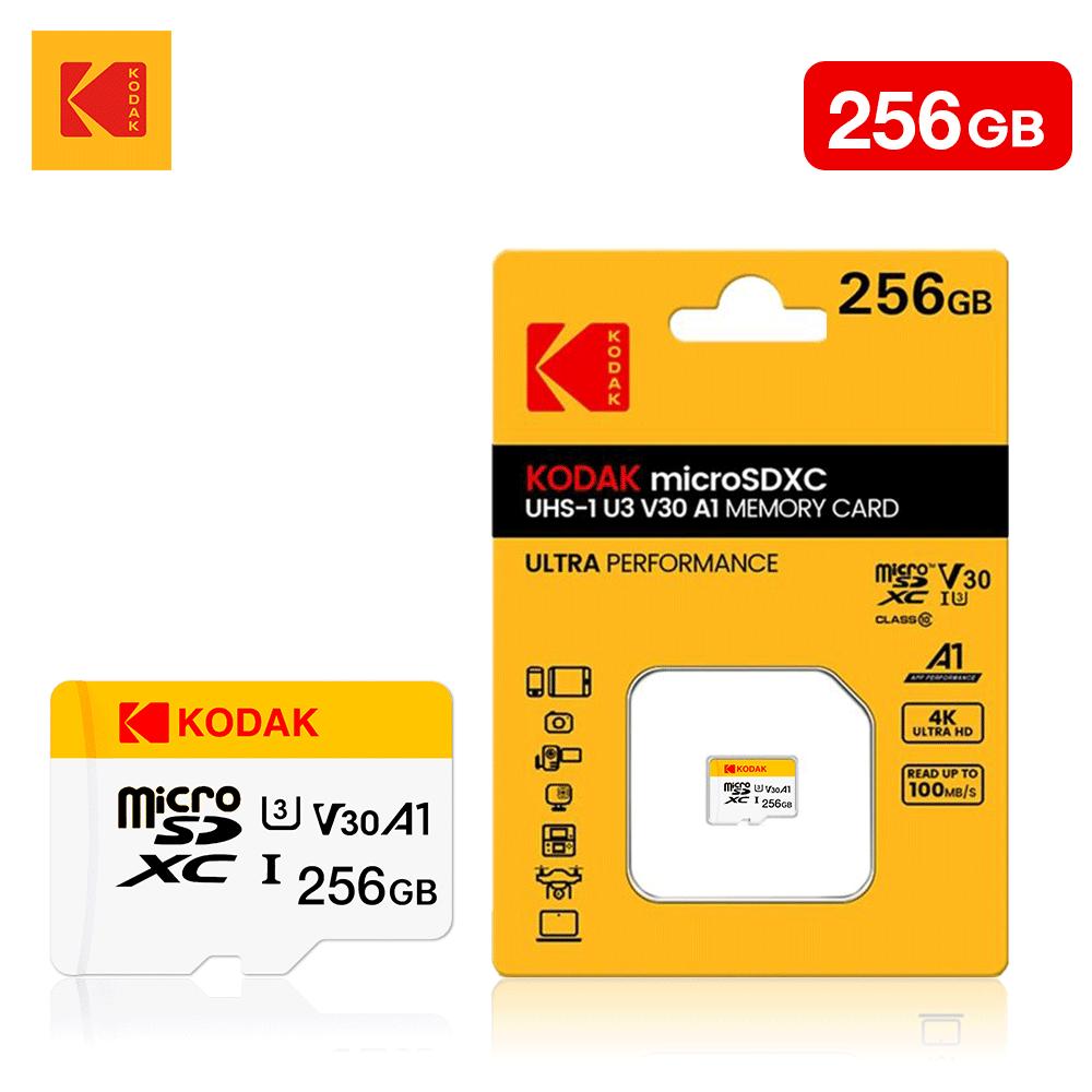 Kodak Мини SD-карта памяти 256 ГБ 128 ГБ 64 ГБ 32 ГБ U3 V30 4K Full HD Micro TF карта памяти Flash для телефона/компьютера/камеры