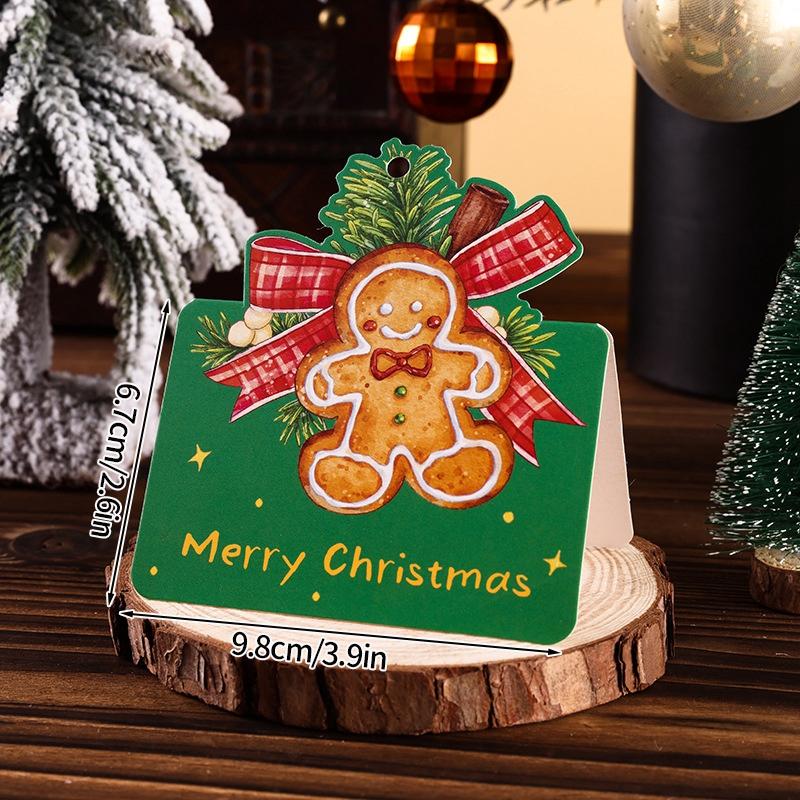 Открытки с Рождеством и Новым годом 2025 Поздравительная открытка Navidad Складные открытки Елка Рождественская Вечеринка Подвесное украшение