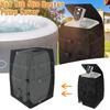 Многоразовый квадратный чехол для насоса нагревателя спа-бассейна с молнией, всепогодный надувной чехол для насоса гидромассажной ванны для улицы