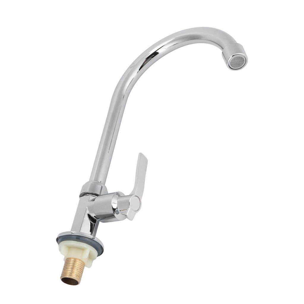 G1/2 Домашняя кухня Одинарный кран для холодной воды для раковины из нержавеющей стали вращающийся кран для мойки