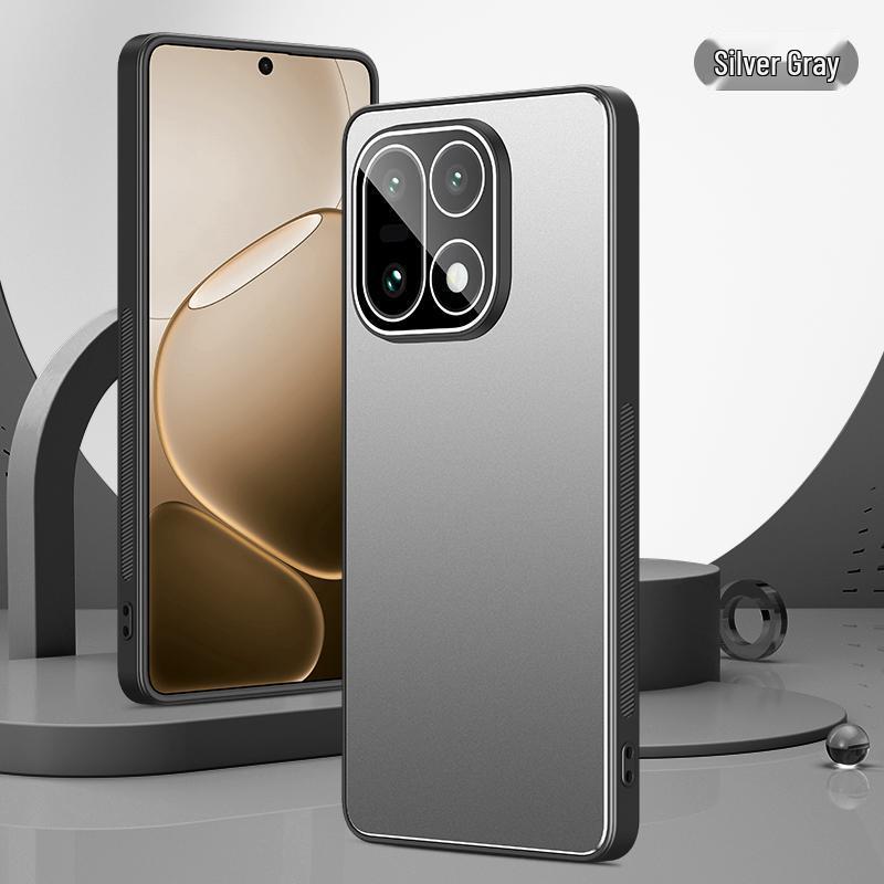 Совместимый с OnePlus 15, Защитный чехол из матового металла с полной защитой и защитой объектива, Легкий деловой жесткий чехол.