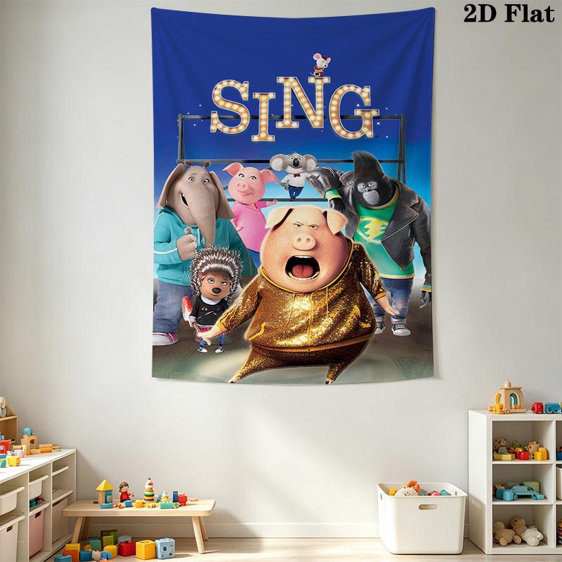 sing Pattern Home Decor Tapestry, Wall Hanging, Decorative RV Wall Cloth.MGT0918187