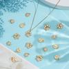 18Pcs 3 Styles Brass Micro Pave Cubic Zirconia Charms with Jump Ring Dog's Paw Print Charm Real 18K Gold Plated 10.5~15x10~14.5x2.5~3mm Hole: 3mm