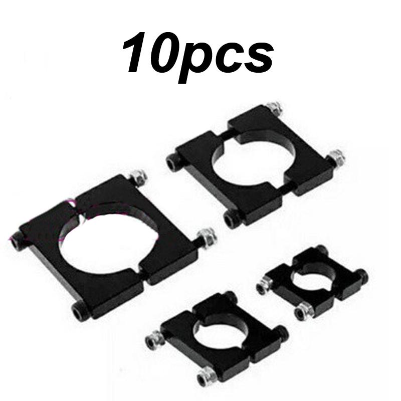 10PCS Aluminum Alloy 8mm10mm 12mm 14mm 16mm 20mm 22mm 25mm 30mm Pipe Clamp Tubing Clip Carbon Tube Fixture Fastener for Plant