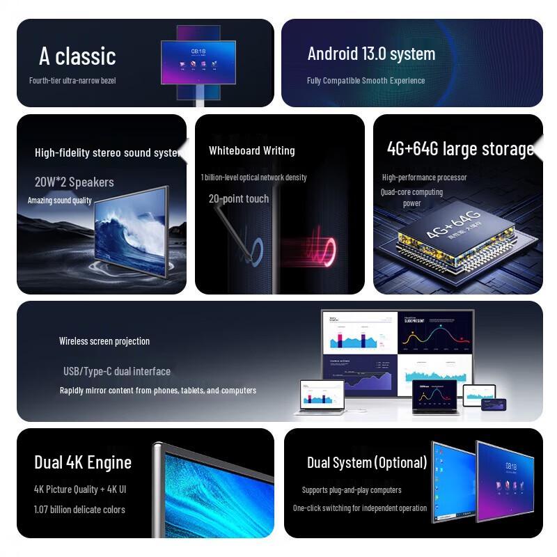 Horion 55-inch 4K Interactive Flat Panel (CN version)