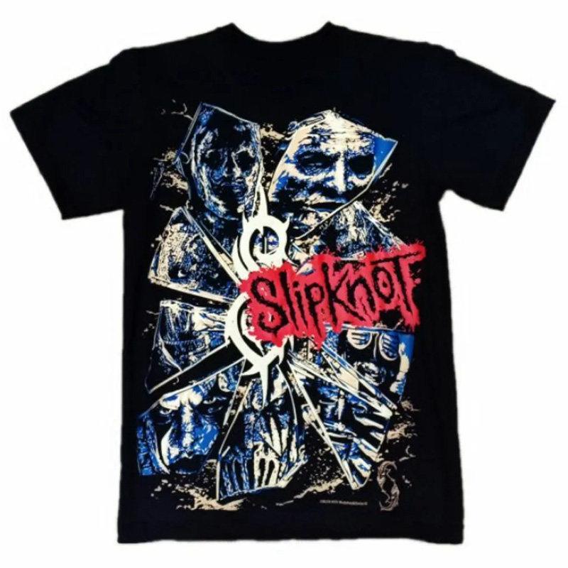 Yk Slipknot Металл Панк Рок Американский Ретро Оверсайз Уличная Одежда Винтажная Футболка
