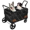 Double Door Isolation Upgraded Pet Stroller Large Dog for Outdoor Travel Portable Foldable Elderly Disabled Dog Outdoor Stroller