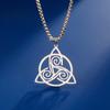 Трискелион кельтское ожерелье Троица Трискеле кулон Викинг тройная спираль норвежский талисман амулет винтажные украшения для женщин и мужчин