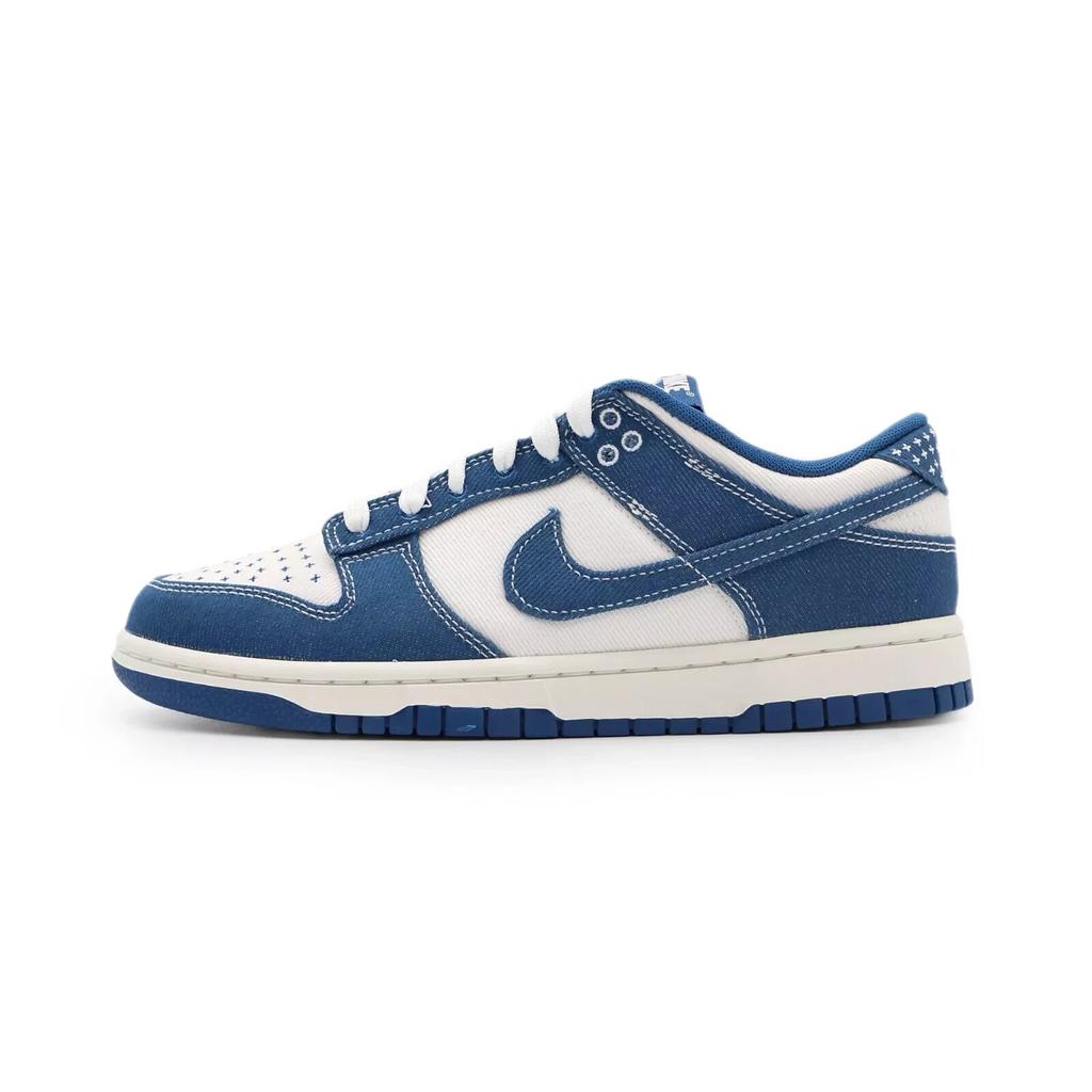 DV0834-101 Nike Dunk Low Summit White Industrial Blue Деним Сашико (Мужской)