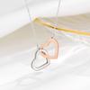 Классическая личность, Великолепное сердце, Двухцветное ожерелье из нержавеющей стали, Модный женский шарм, Подарок на День матери