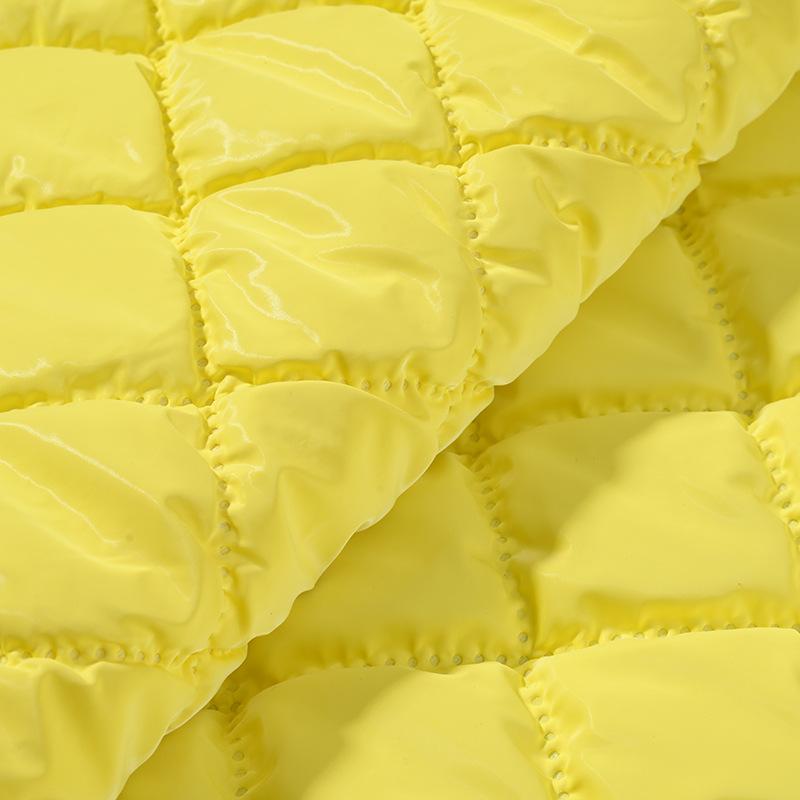 Матовая стеганая ткань из ПУ кожи с ультразвуковым тиснением, стеганая хлопковая композитная ткань для одежды, багажа, ширина 137 см