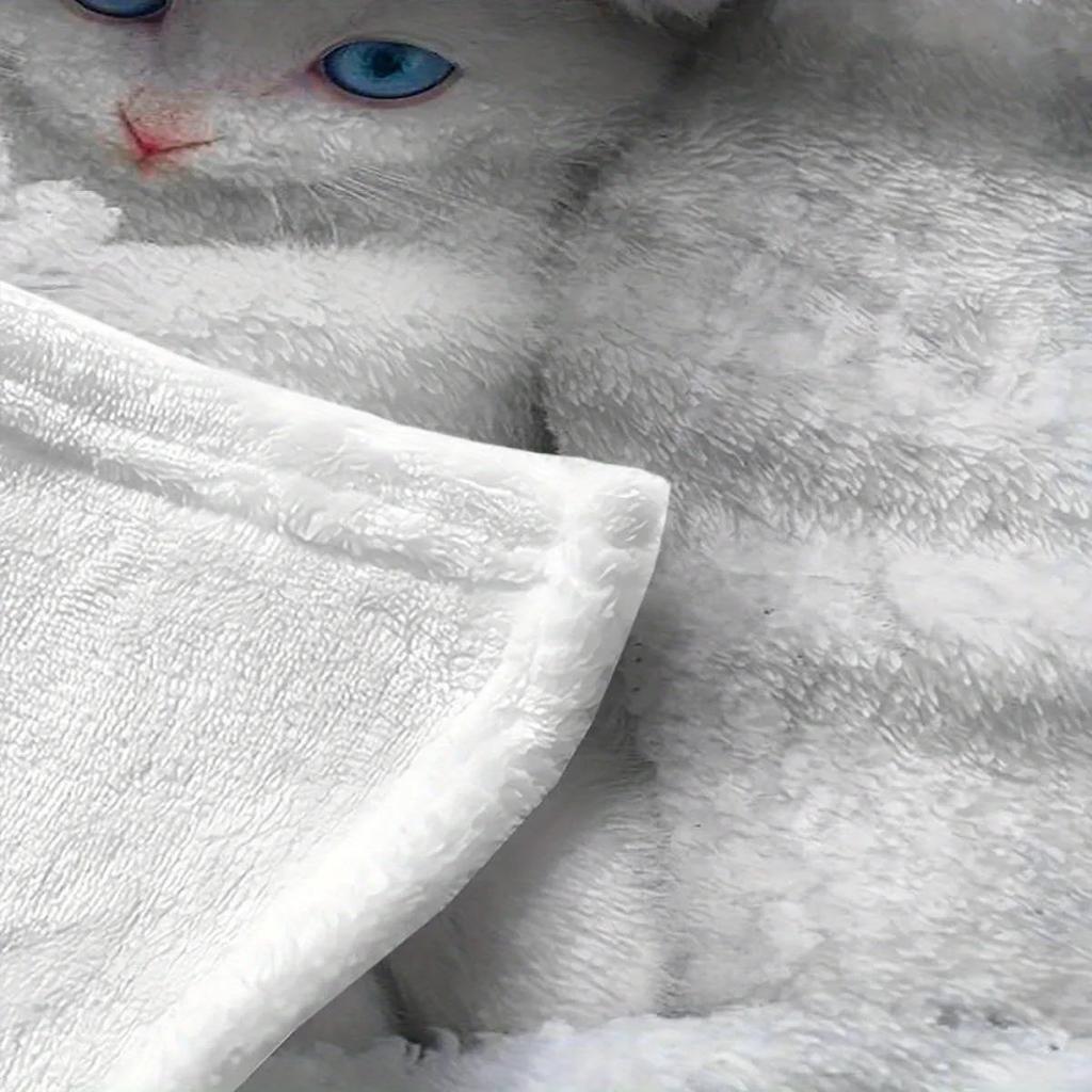 Милый Фланелевый Плед с Принтом Кошек Люблю кошек Семейный Плед Накидка Домашний Диванный Плед Пледы для Перерыва на Обед Детские Студенческие Пледы Подарки