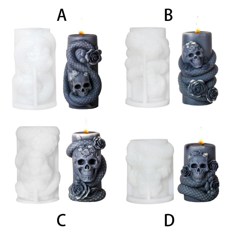 Rotating Snake Candle Molds Casting Molds Silicone Mould Cylindrical Snake Epoxy Resin Molds Candle Making Molds