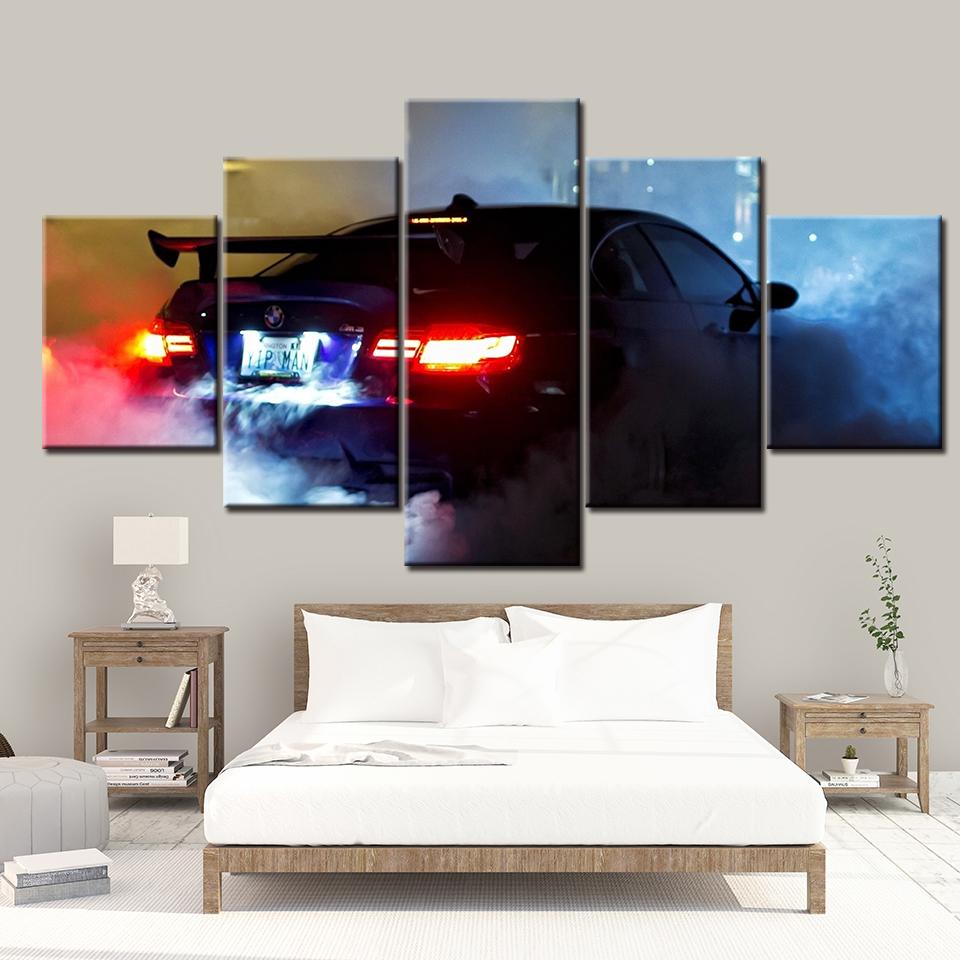 Без рамки, 5 панелей, супер спортивный автомобиль, настенные художественные постеры, холст, картины, домашний декор, украшение для спальни, гостиной