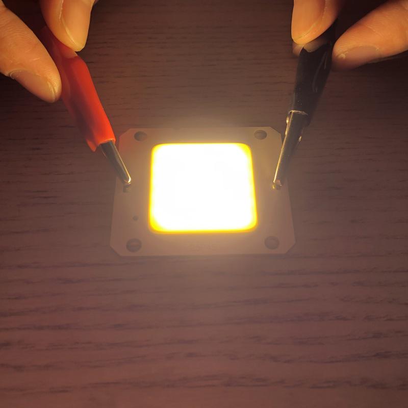 12 В 50 Вт COB светодиодная плата без драйвера, теплый белый светодиодный чип высокой яркости.