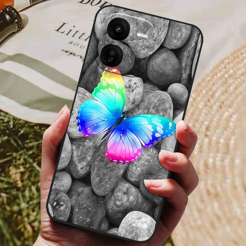 Для VIVO IQOOZ9X IQOO Z9 Turbo Z9X Z9Turbo 5G Роскошный Расписной Телефон Силиконовая Задняя Крышка IQOO Z9X Чехлы Защитный Чехол Capas