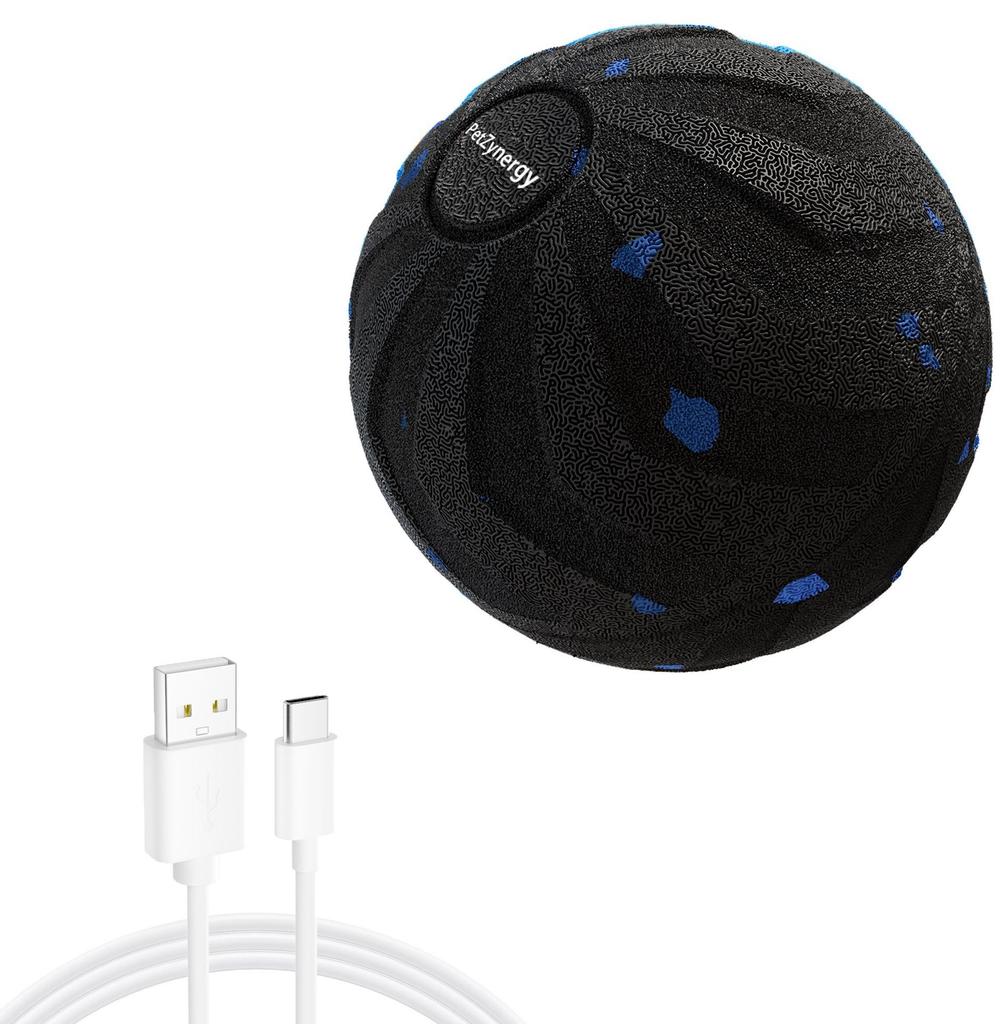 Интерактивная игрушка для собак из материала E-TPU, случайный отскок и вращение, умный мяч с датчиком движения для собак, для самостоятельной игры, износостойкая игрушка