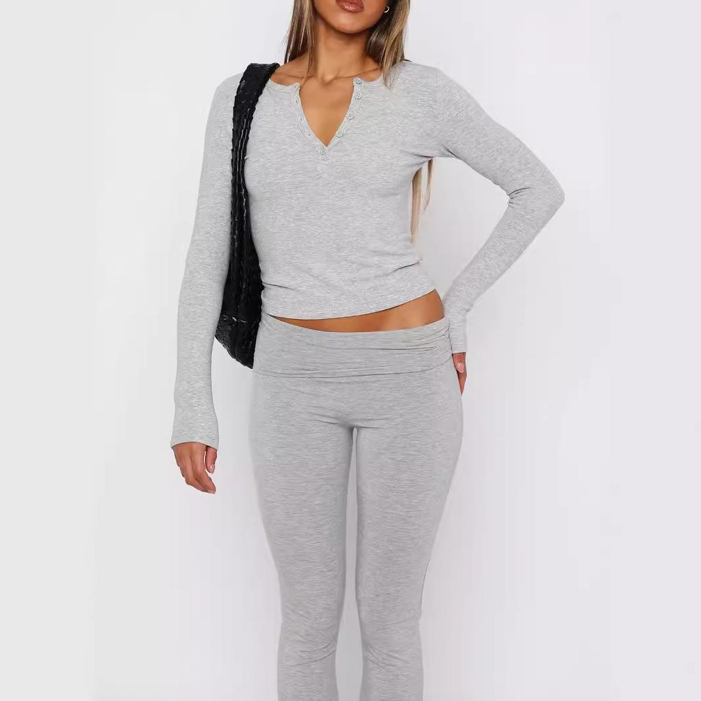 GMXIA Женская футболка-кардиган с длинным рукавом Pure Fashion Spice Girl Top Button Knit
