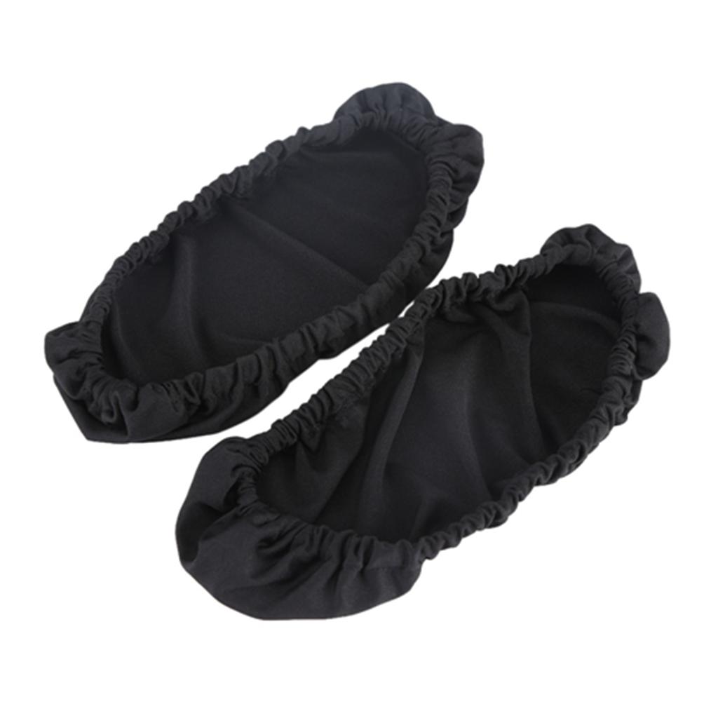 1 пара съемных чехлов для подлокотников стульев, эластичный защитный чехол для офисного кресла, черный цвет