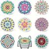 8 штук/набор подставок с алмазным цветочным узором, подставки для DIY с подставкой, подходят для начинающих и взрослых, товары для искусства и рукоделия в подарок