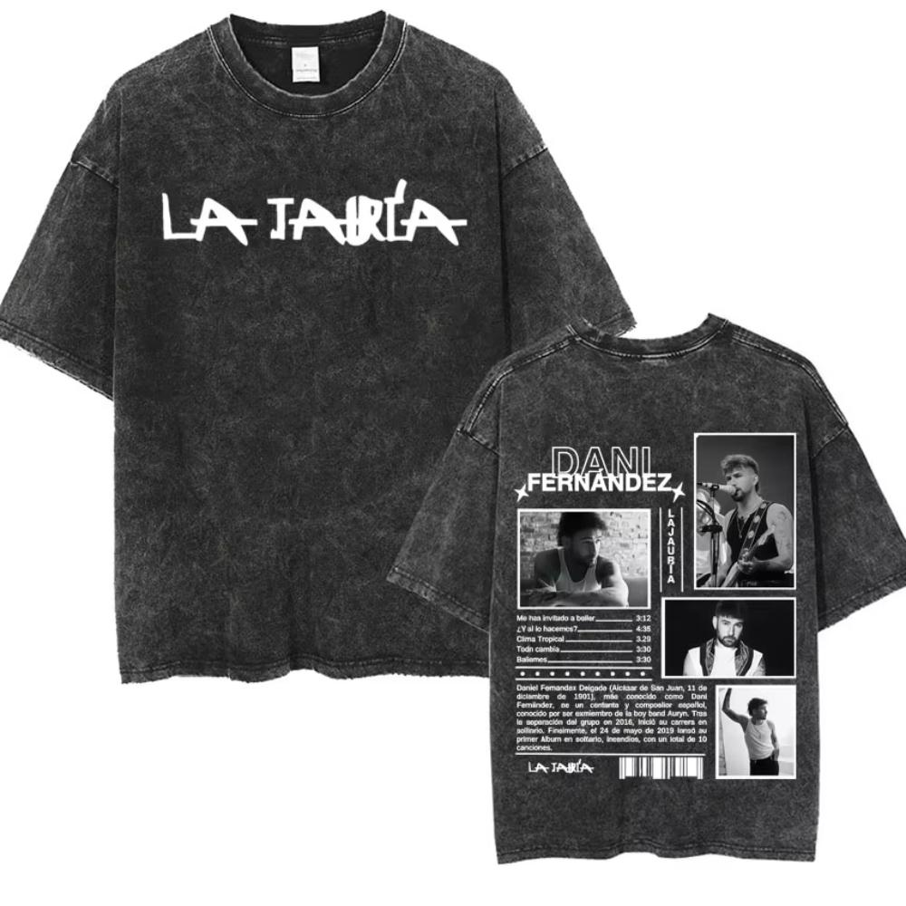 Dani Fernandez Harajuku Album Tour Vintage Washed YK Tshirts Men Women Tshirt Aesthetic Casual Cozy Oversized Tops Streetwear